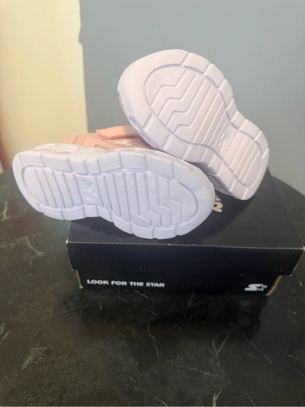 STARTER Kids Peach-Pink Mesh Sneaker with White Sole